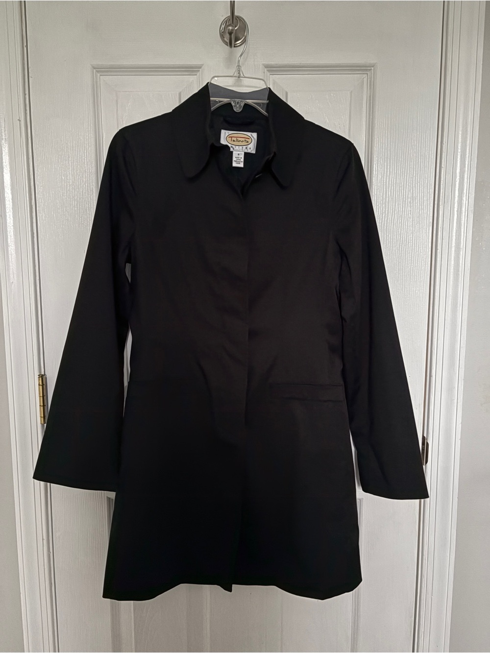 Talbots Black Classic Trench Coat